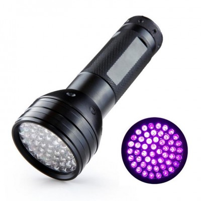 Aluminum Alloy 51LED UV 365NM 395NM Ultraviolet Light LED UV Detection Flashlight UV LED Torch Light