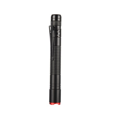 Aluminum Mini LED Tactical Flashlight Dry Battery Mini Pocket Torch Light Pen Flashlight With Clip