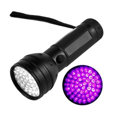 UV Flashlight Black Light, 51 LED 395 nM Ultraviolet Blacklight Detector for Dog Urine, Pet Stains and Bed Bug