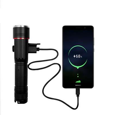 Hot sale L2 LED+SMD ring light LED flashlight with USB charging and power bank function HL-1148B