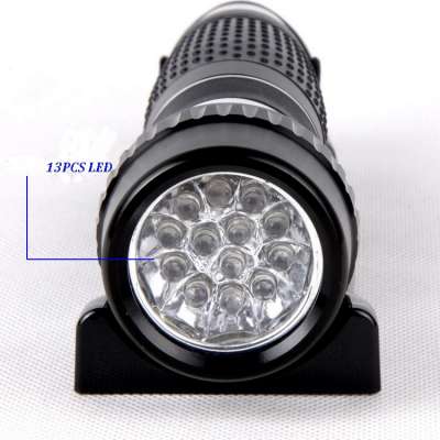 Guest Room Aluminum Plastic ABS LED Lamp Rechargeable or 3*AA Battery Hotel Emergency Flashlight Torch For Hotel